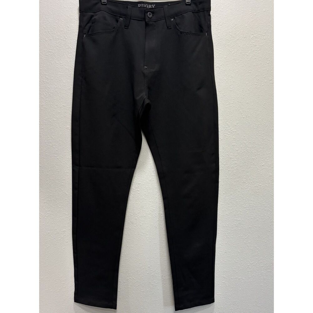 Rugby University Mens Black Straight Leg Pants Size 34